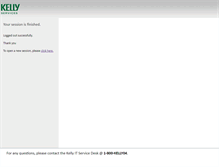 Tablet Screenshot of portal.kellyservices.com
