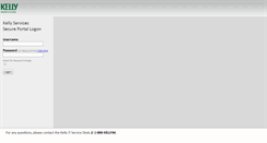 Desktop Screenshot of kelly.kellyservices.com